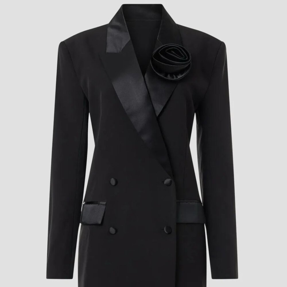 Bardot Joelle Tuxedo Dress, L - Picture 5 of 11
